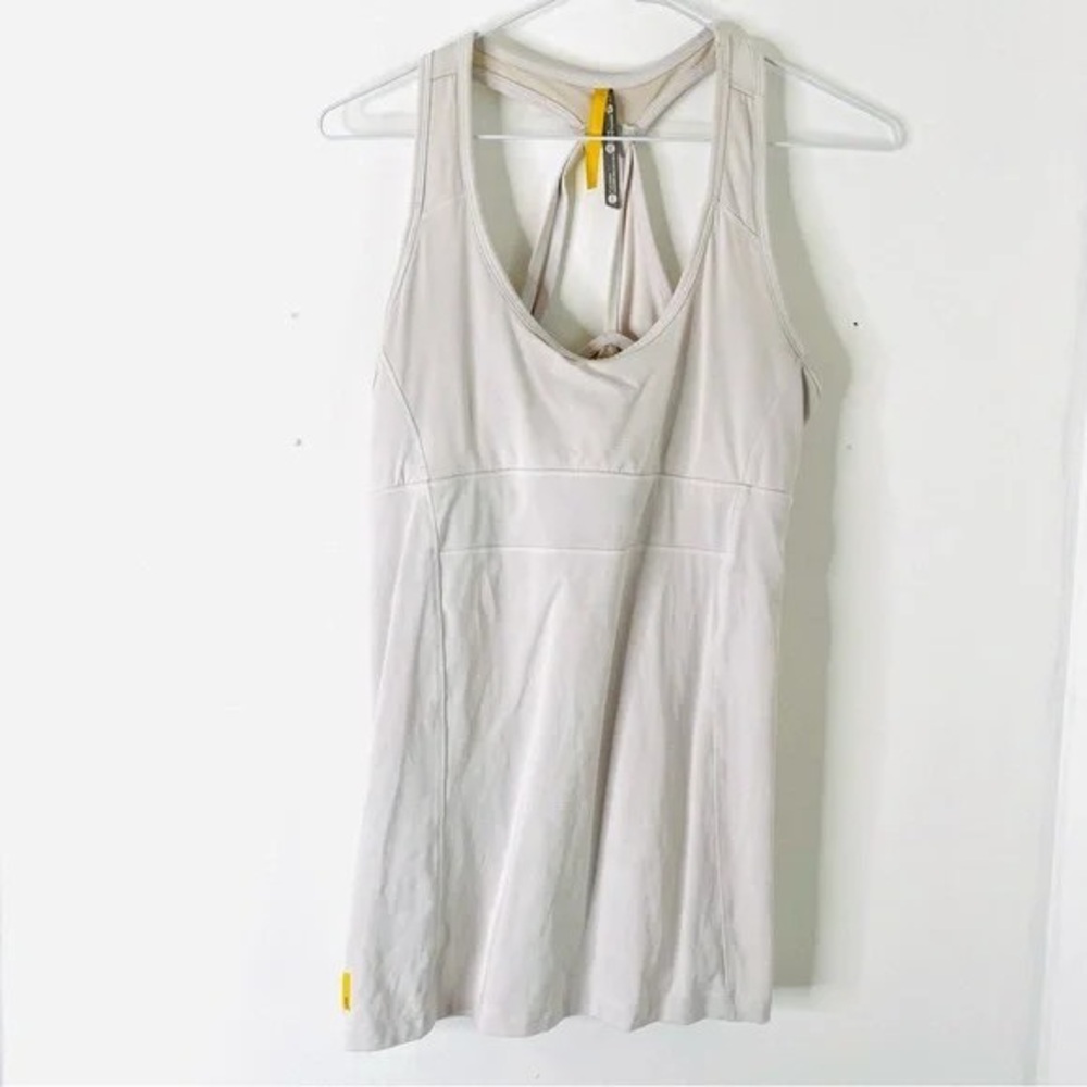 Lolë Light Grey Racerback Tank Top